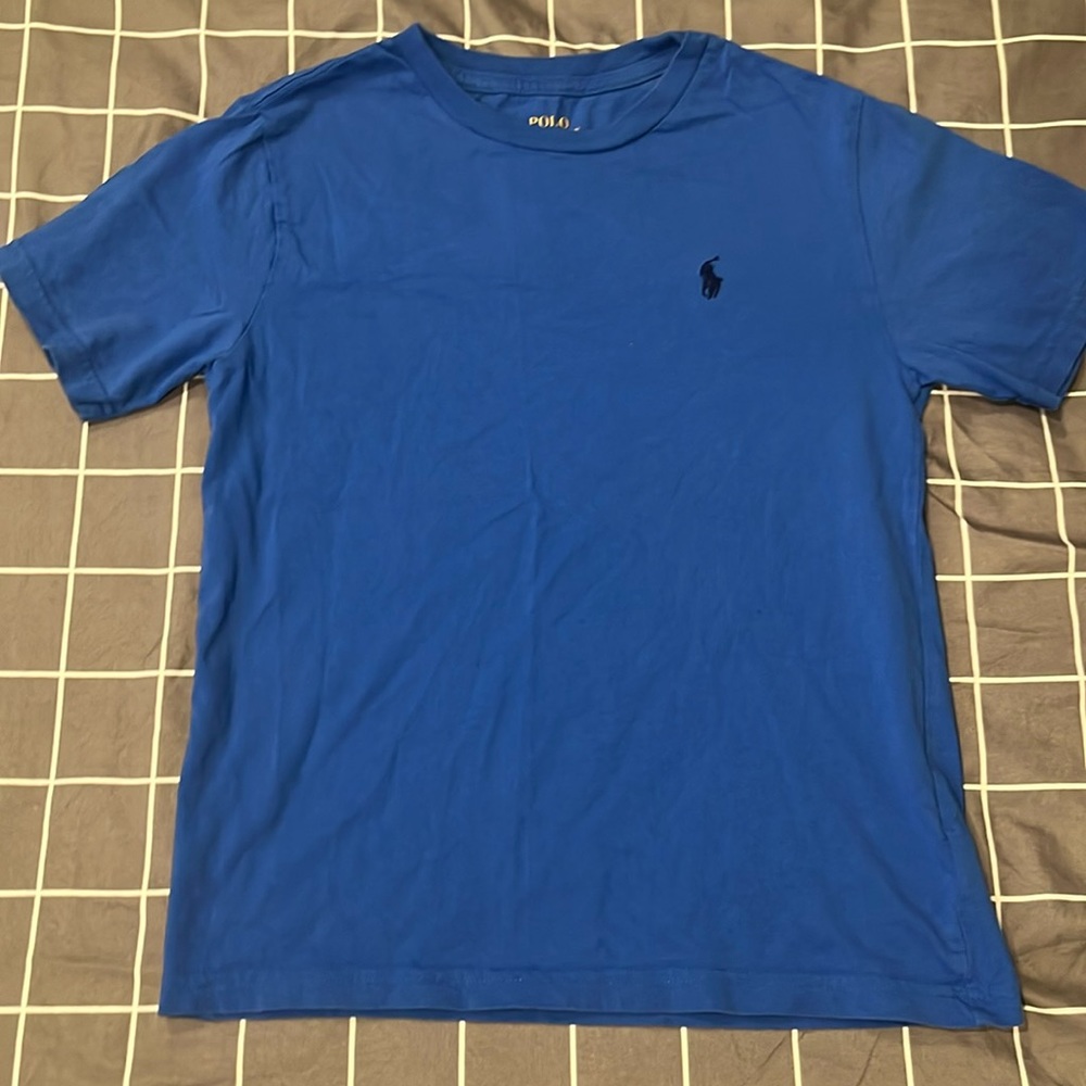 Polo Boys solid Tee. Size S(8) Royal Blue.